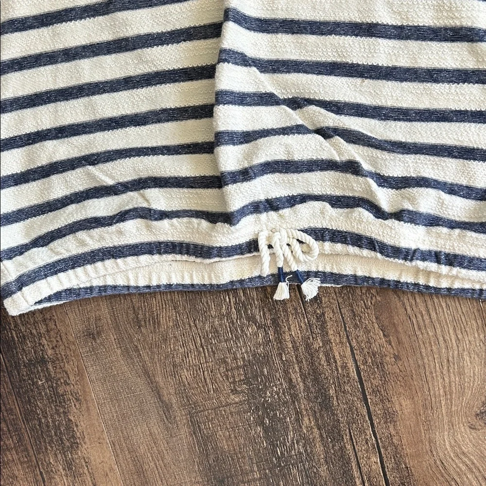 Old Navy Kids Striped Hoodie - Navy and Cream